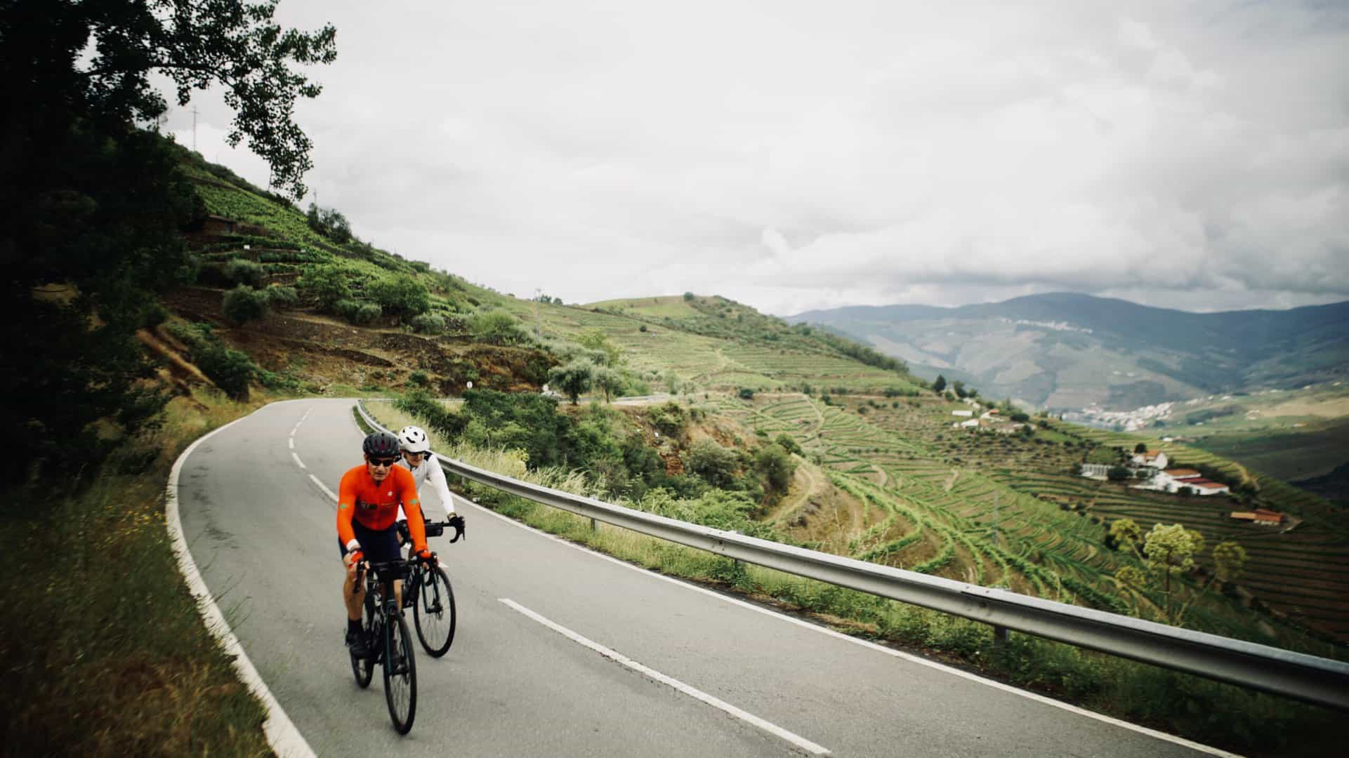 road cycling in the Douro valley